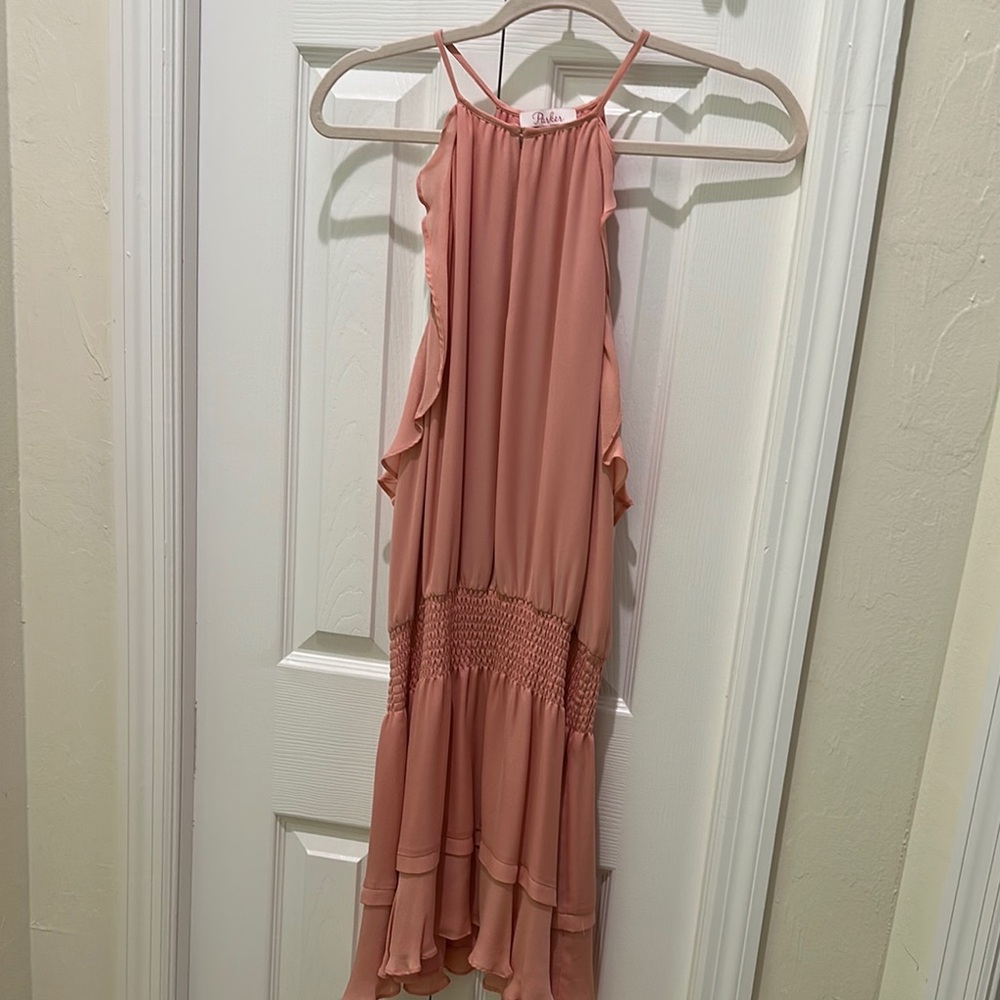 PARKER Elegant Pink Sleeveless Dress